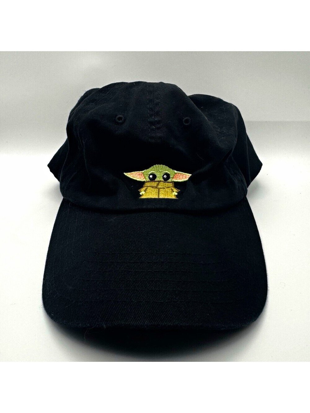 Disney Parks Star Wars The Child Grogu Black Adjustable Baseball Cap Unisex